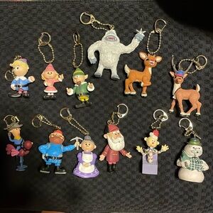 12 the Rudolph Company figures/ key chain/ ornaments